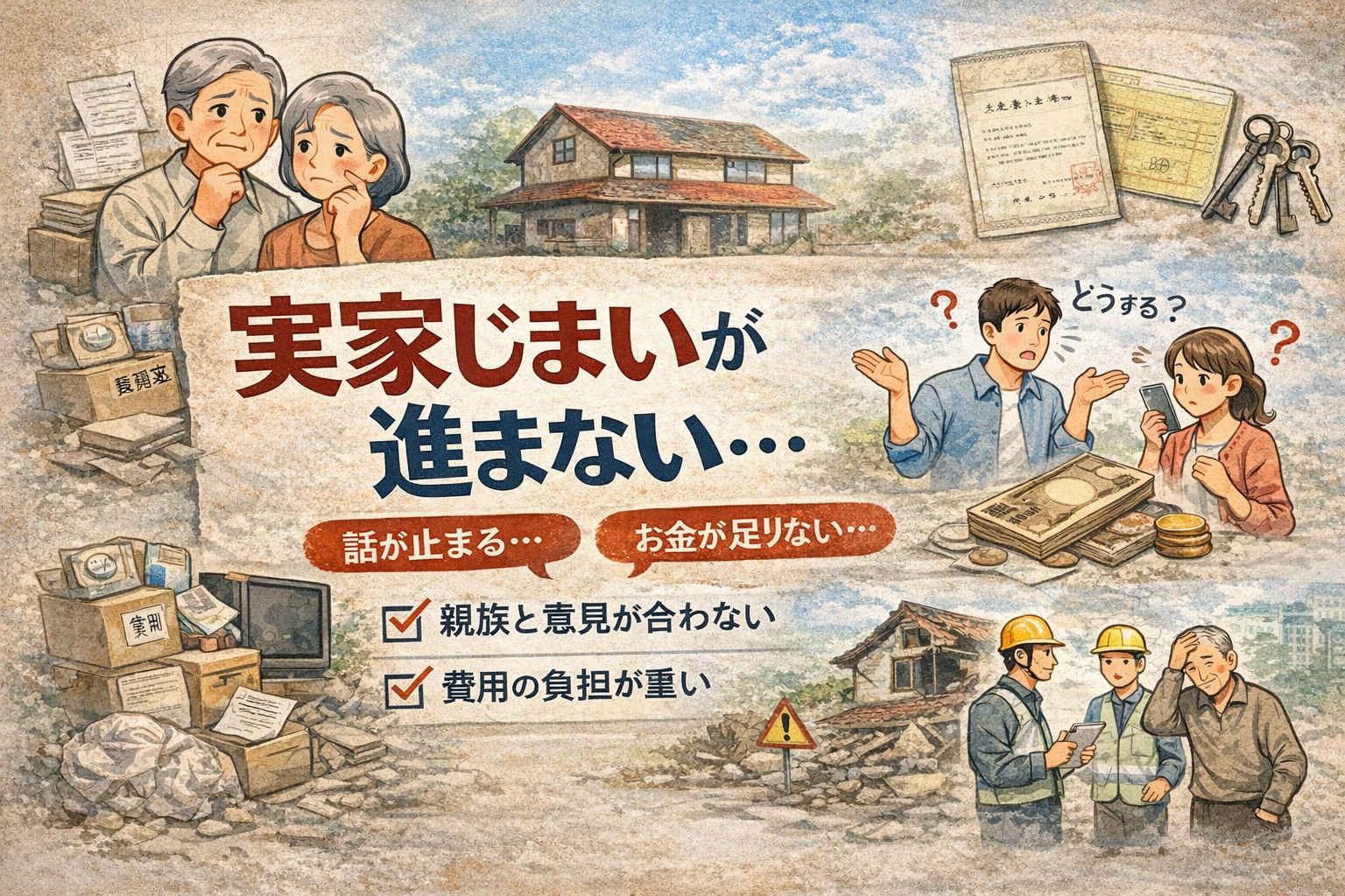 実家じまいが「うまくいかない」のは片付けだけじゃない「親族・お金・不動産の落とし穴」