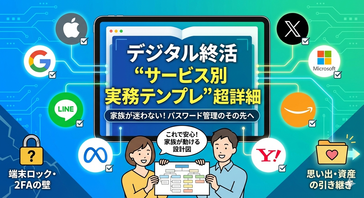 【保存版・第二弾】デジタル終活 実務テンプレ